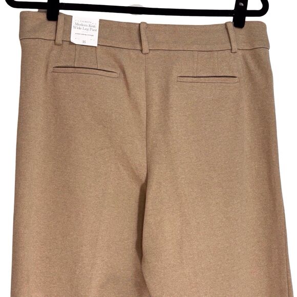 Talbots Modern Knit Wide Leg Pant High Rise Camel Tan Women’s 16 NWT Office - Picture 4 of 7
